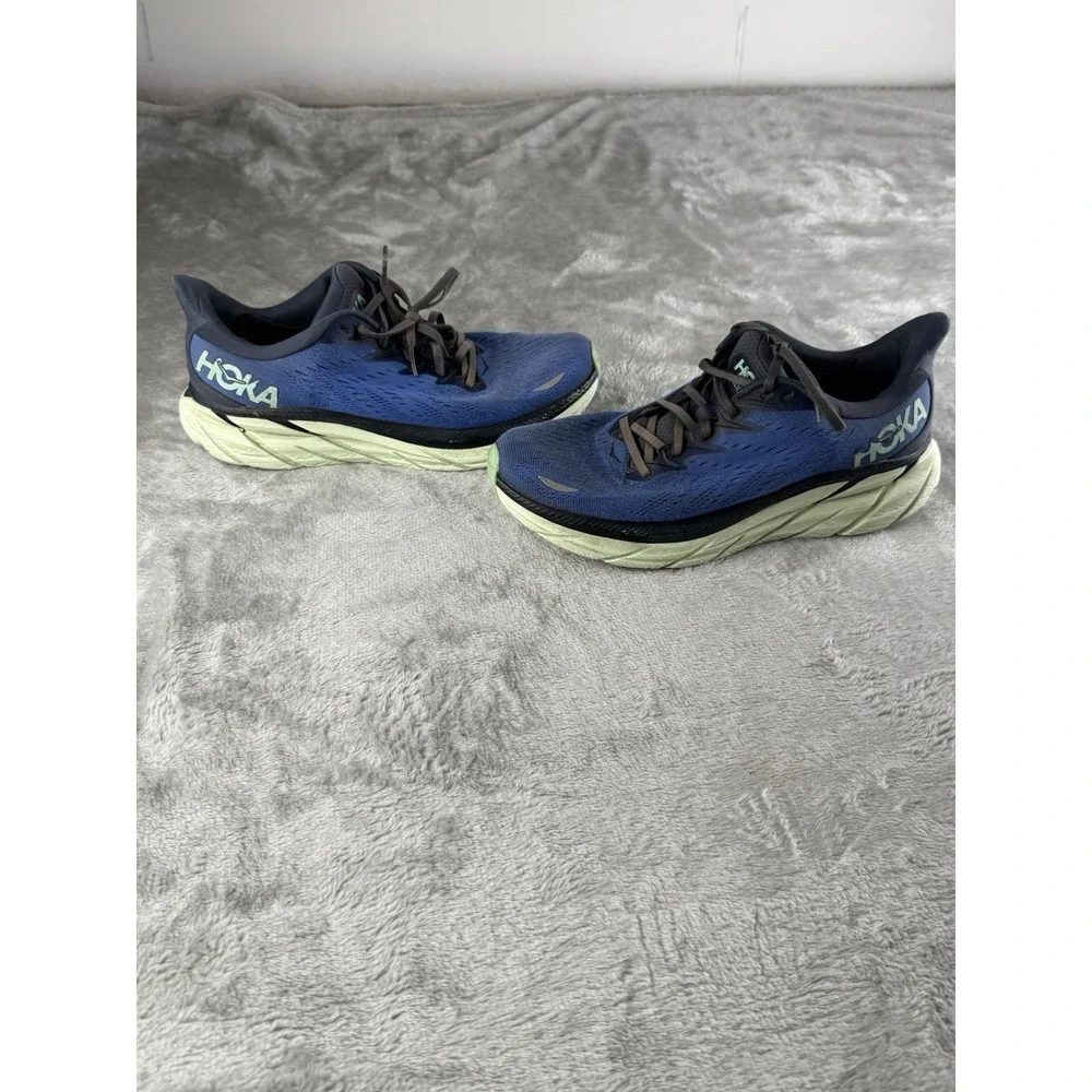 HOKA Clifton 8 Men's 9 Running Shoes Blue Cushioned Road Runner Sneaker Athletic